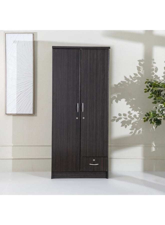 ABX HOME Riley 2 Door Wooden Wardrobe With One Lockable Drawer (With Installation) - Image 2
